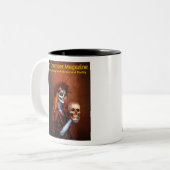 Chamber Magazine Logo Tweekleurige Koffiemok (Voorkant links)