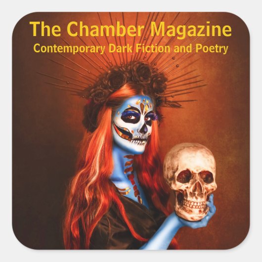 Chamber Magazine Logo Vierkante Sticker (Voorkant)