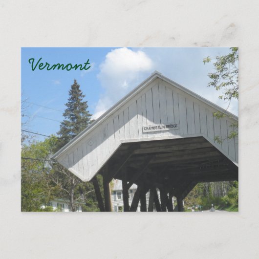 Chamberlin Bridge - Vermont Briefkaart (Voorkant)