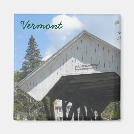 Chamberlin Bridge - Vermont Magneet (Voorkant)