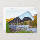Chamberlin Mill bedekte brug in Vermont Briefkaart (Voorkant / Achterkant)