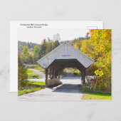 Chamberlin Mill Covered Bridge, Lyndon, Vermont Briefkaart (Voorkant / Achterkant)