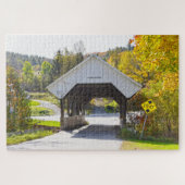 Chamberlin Mill Covered Bridge, Lyndon, Vermont Legpuzzel (Horizontaal)