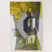 Chamberlin Mill Covered Bridge, Lyndon, Vermont Legpuzzel (Verticaal)