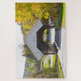 Chamberlin Mill Covered Bridge, Lyndon, Vermont Legpuzzel