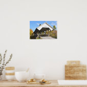 Chamberlin Mill Covered Bridge, Lyndon, Vermont Po Poster (Keuken)
