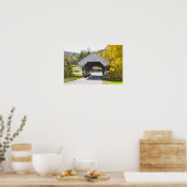 Chamberlin Mill Covered Bridge, Lyndon, Vermont Poster (Keuken)
