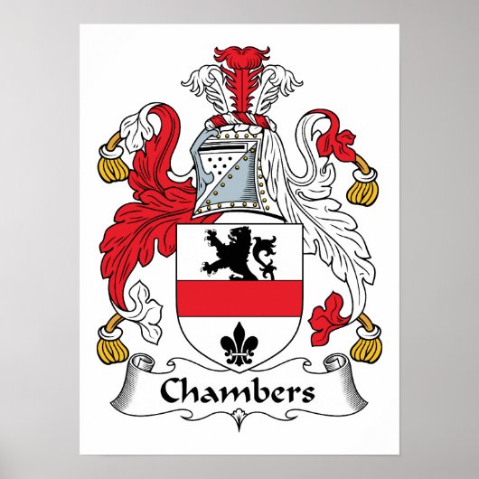 Chambers Family Crest Poster (Voorkant)
