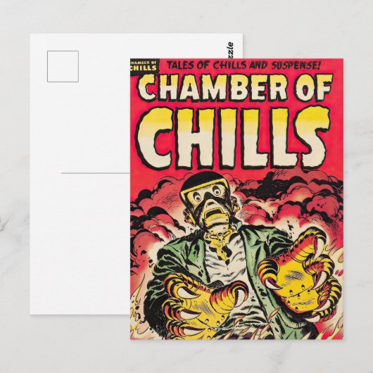 Chambers of Chills  Comic Thrills Briefkaart (Voorkant / Achterkant)