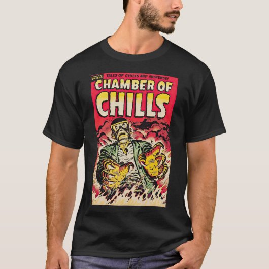 Chambers of Chills  Comic Thrills T-shirt (Voorkant)