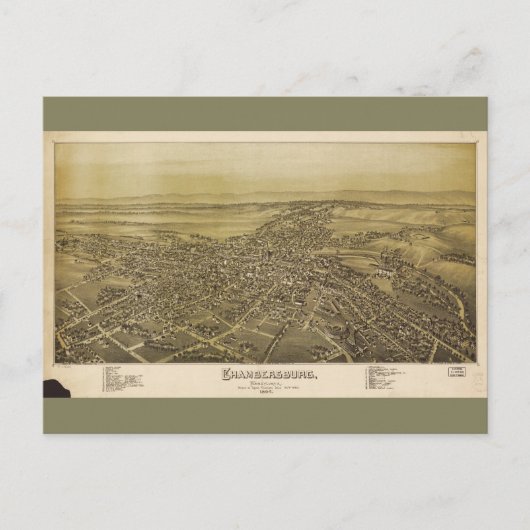 Chambersburg Pennsylvania (1894) Briefkaart (Voorkant)