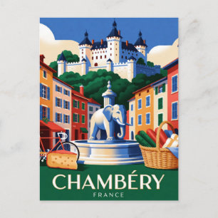Chambéry Frankrijk Alpine Stad Reizen Briefkaart