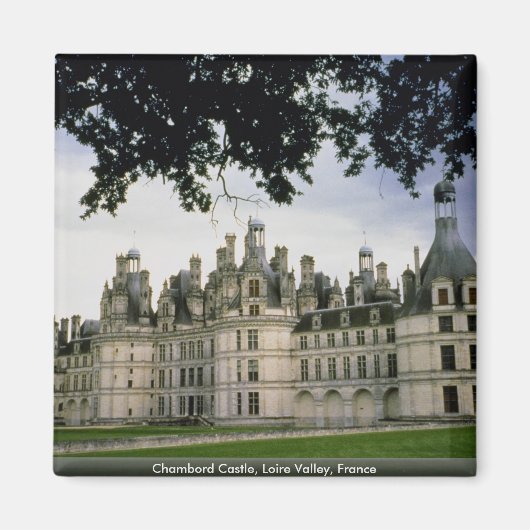 Chambord Castle, Loire Valley, Frankrijk Magneet (Voorkant)