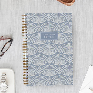 Chambray Blauw Deco Fans Persoonlijk Notitieboek