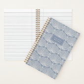Chambray Blauw | Deco Fans Persoonlijk Notitieboek (Binnen)