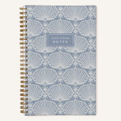 Chambray Blauw | Deco Fans Persoonlijk Notitieboek (Voorkant)