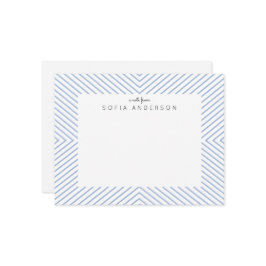 Chambray Blue-driehoek, gepersonaliseerd Notitiekaartje