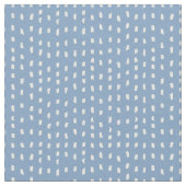 Chambray Blue Rustic Dash Paint Texture Stof (Close Up)