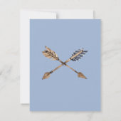 Chambray Boho BabyShower Kaart (Achterkant)