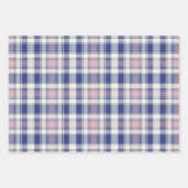 Chambray, Light Pink, Light Grey-Blue... Plaid Inpakpapier Vel (Voorkant 3)