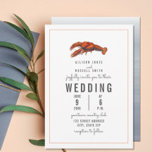 Chambray Lobster Pinstripe Wedding