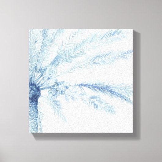 Chambray Palms II Canvas Afdruk (Voorkant)