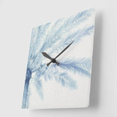 Chambray Palms II Vierkante Klok (Hoek)