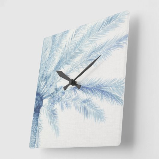 Chambray Palms II Vierkante Klok (Hoek)