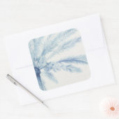 Chambray Palms II Vierkante Sticker (Envelop)