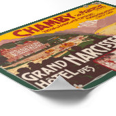 Chamby sur Montreux Vintage Poster ca. jaren 1910 (Hoek)