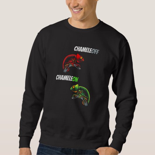 Chameleoff Chameleon Reptiles Lizard Gezegde Trui (Voorkant)