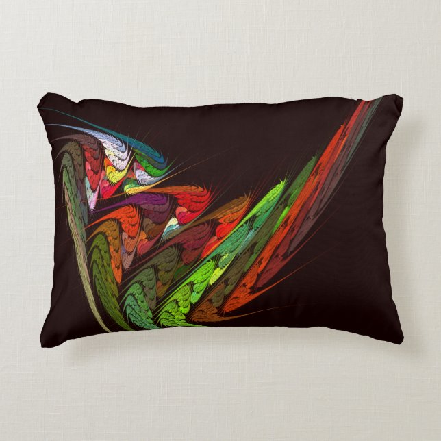 Chameleon Abstract Art Accent Pillow Kussen (Voorkant)