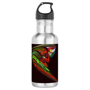 Chameleon Abstract Art Bottle Waterfles
