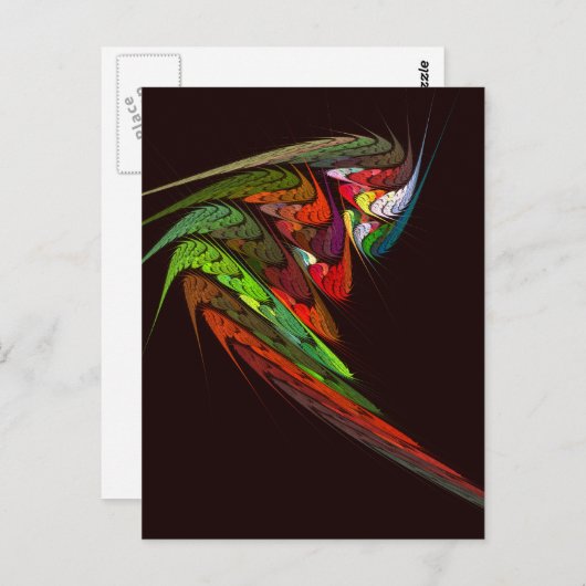 Chameleon Abstract Art Briefkaart (Voorkant / Achterkant)