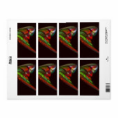 Chameleon Abstract Art Fractal Etiket (Full Sheet)