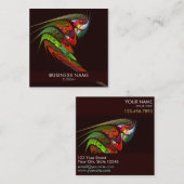 Chameleon Abstract Art Professional Vierkante Visitekaartje (Voorkant / Achterkant)