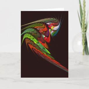 Chameleon Abstract Art Wenskaart Kaart