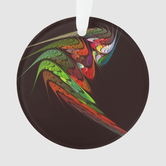 Chameleon Abstracte Art Acrylcirkel Ornament (voorkant)