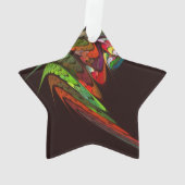 Chameleon Abstracte Art Acrylic Star Ornament (achterkant)