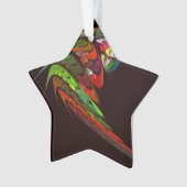 Chameleon Abstracte Art Acrylic Star Ornament (voorkant)