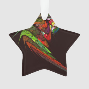 Chameleon Abstracte Art Acrylic Star Ornament