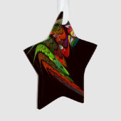 Chameleon Abstracte Art Acrylic Star Ornament (voorkant)