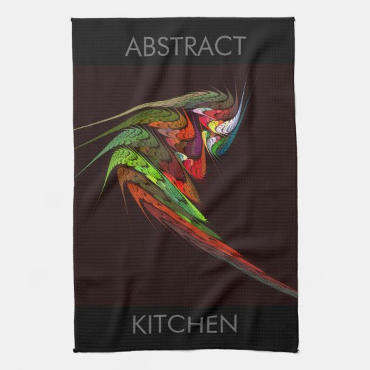 Chameleon Abstracte Art Kitchen Towel Theedoek (Verticaal)