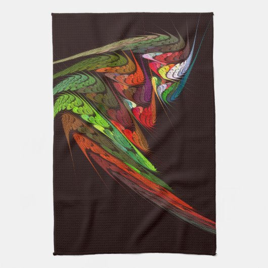 Chameleon Abstracte Art Kitchen Towel Theedoek (Verticaal)