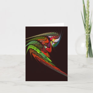 Chameleon Abstracte Art Note Card Kaart