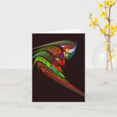 Chameleon Abstracte Art Note Card Kaart (Gele Bloem)