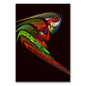Chameleon Abstracte Art Table Card Kaart (Achterkant)