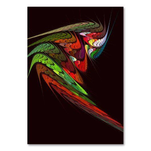 Chameleon Abstracte Art Table Card Kaart (Voorkant)