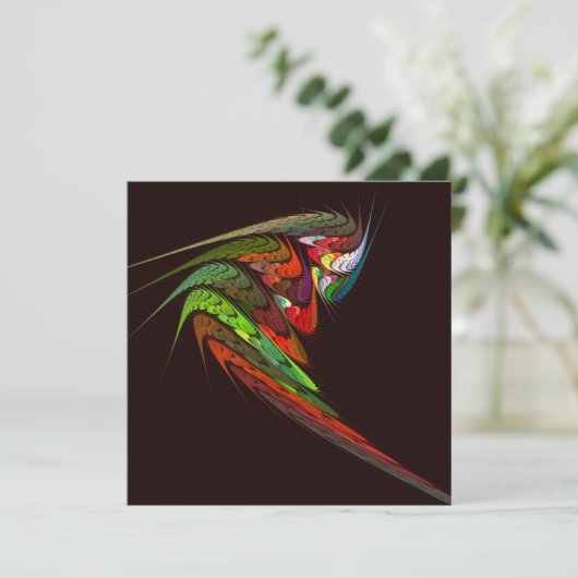 Chameleon Abstracte kunst (Staand voorkant)