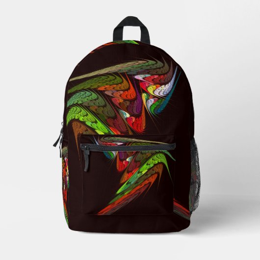 Chameleon Abstracte kunst Bedrukte Rugzak (Voorkant)